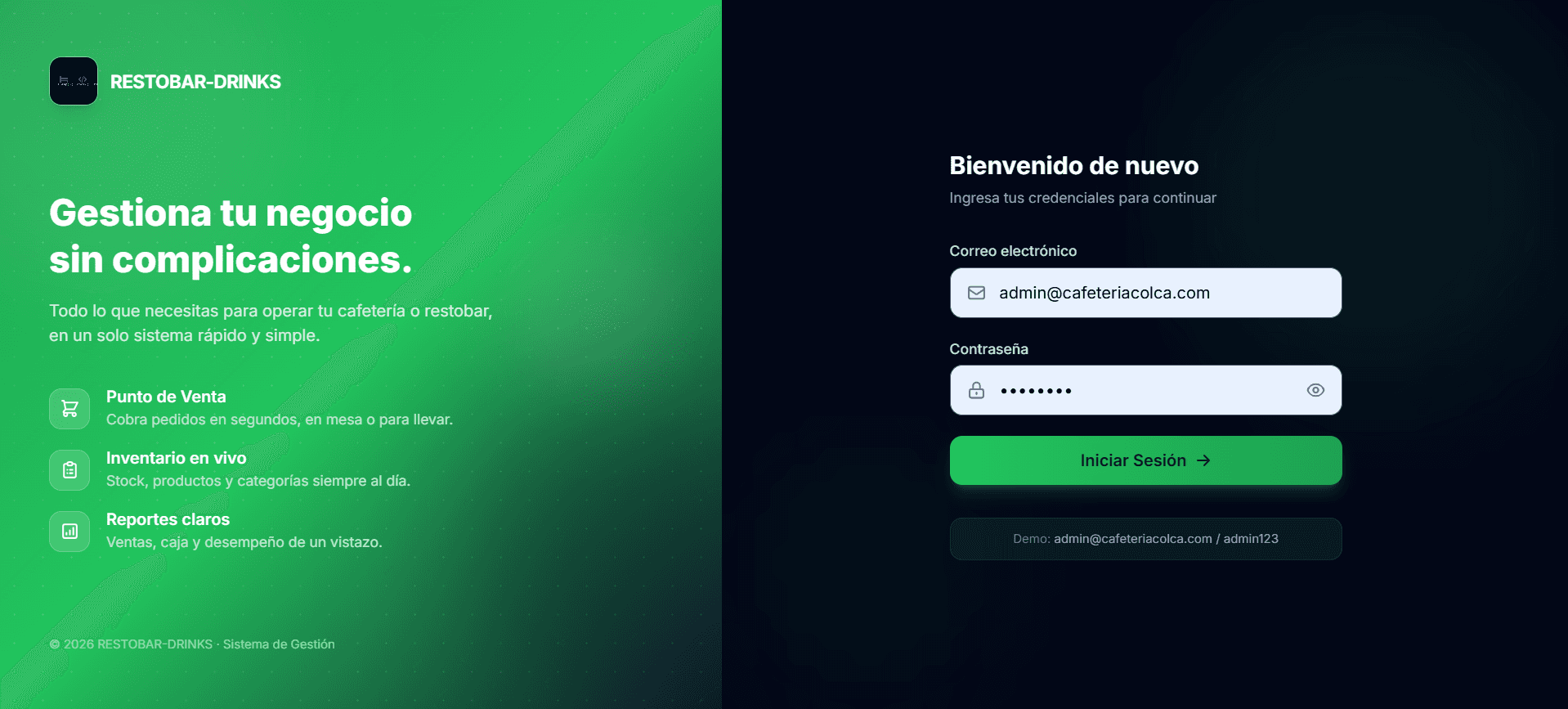 sistema para restaurantes